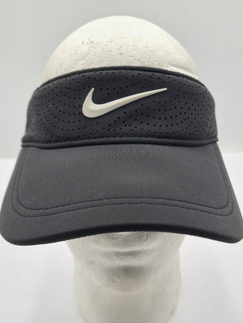 B55 Nike Hat Visor Dri-FIT Stretch Womens One Size Black Running BV1080-010